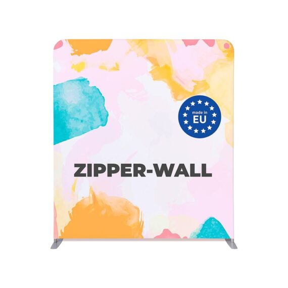 Zipper-vegg Basic fra Display. Produsert i EU.