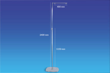 Plakatstativ med kroker