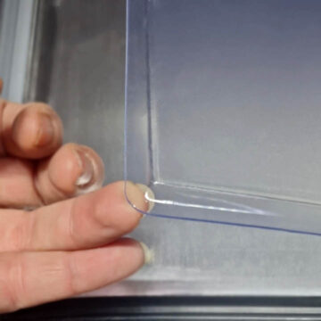 Dekkplast med vekumbøyd kant for SlimLine rammer 70x100 cm
