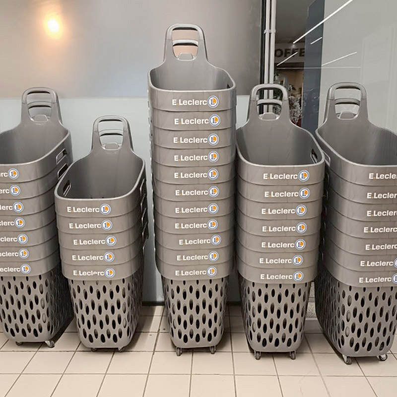 Handlevogn for store varehus og små butikker med smale handlegater –GenEvolution