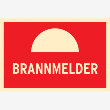 Brannskilt Brannmelder