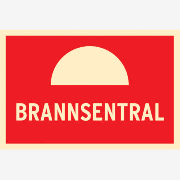 Brannskilt Brannsentral