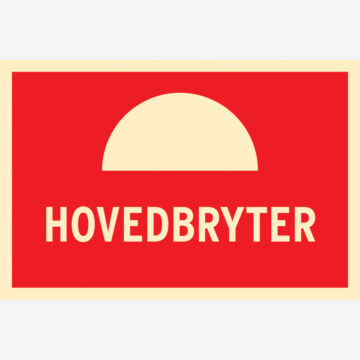 Brannskilt Hovedbryter