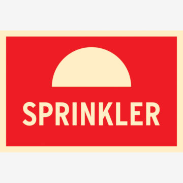 Brannskilt Sprinkler