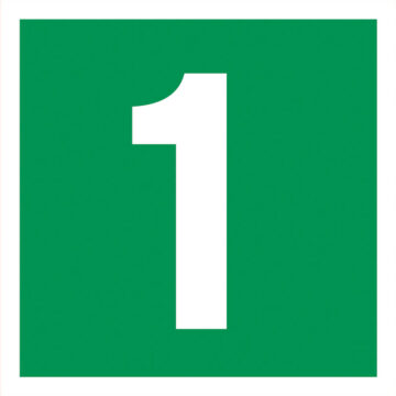 Rømningskilt Etasje 1