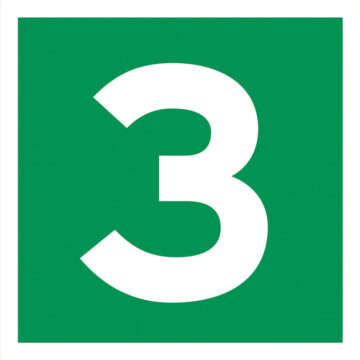 Rømningskilt Etasje 3