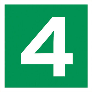 Rømningskilt Etasje 4