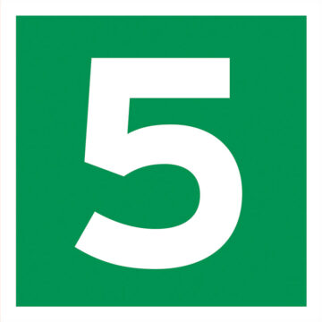 Rømningskilt Etasje 5