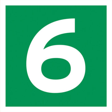 Rømningskilt Etasje 6