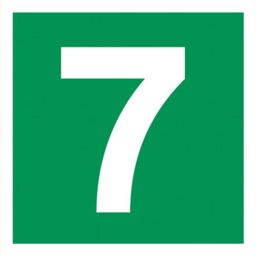 Rømningskilt Etasje 7