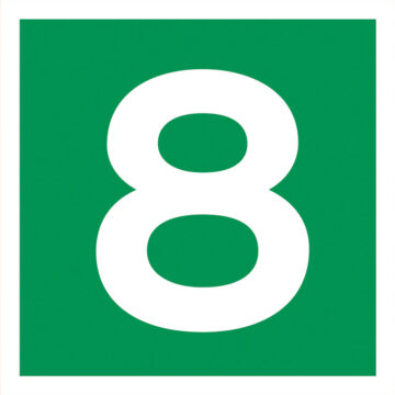 Rømningskilt Etasje 8
