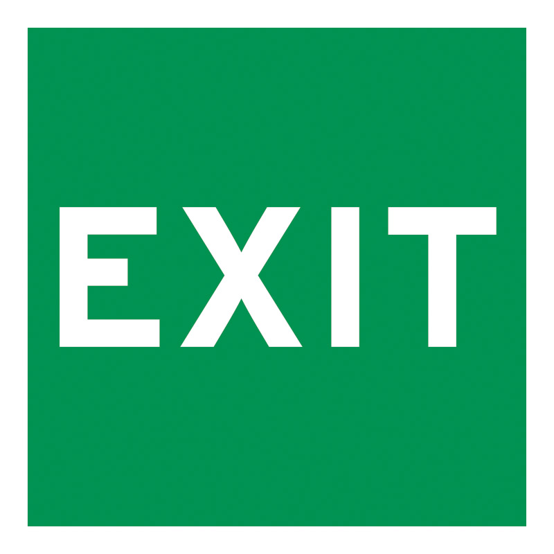 Rømningskilt Exit