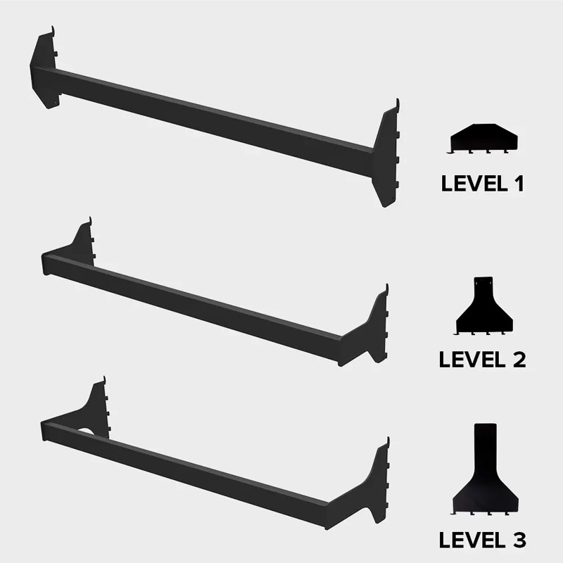 Skinne for montering av GenBox løsvekt dispensere på vegg.