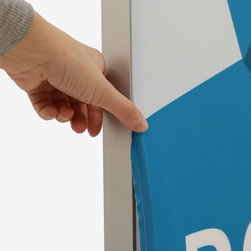 Duk med silikonlist til Flexframe pakkeløsning for messer og utstillinger.