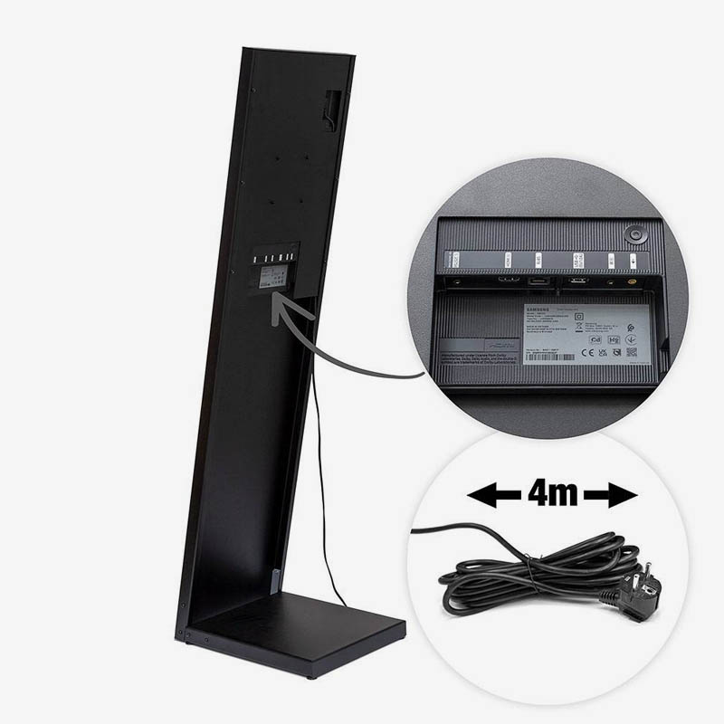 L-Stand Nova digitalt display med Samsung skjerm